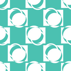 Geometric seamless pattern. Circles, square © Mykyta