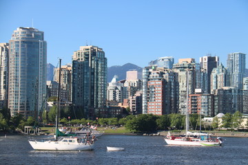 Obraz premium Urban Vancouver view cityscapes downtown yaletown