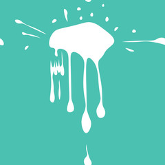 abstract seamless pattern with paint spots, blur