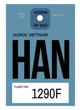 Hanoi Airport Luggage Tag