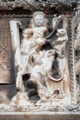 Angels, portal of Saint Saviour Church in Dubrovnik, Croatia