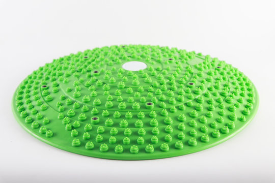 Foot massage pedals on a white background