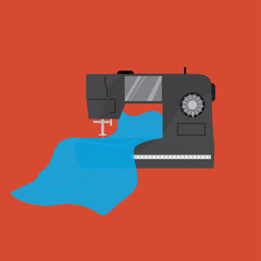 Sewing machine vector illustration.