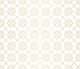 Geometric Diamond Vector Seamless Pattern. Abstract Art Deco Background. Classic Stylish Texture.