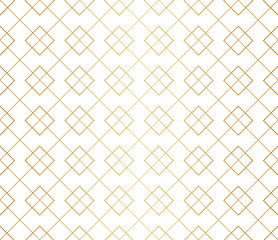 Geometric Diamond Vector Seamless Pattern. Abstract Art Deco Background. Classic Stylish Texture.