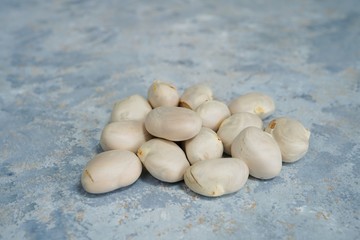 Raw Jackfruit seeds, selective focus