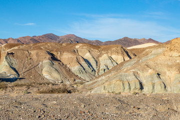 Colourful rock formations in Death Valley National Park, California