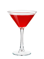 Cosmopolitan. Alcohol cocktail isolated on white