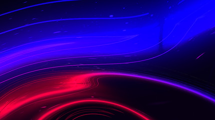 Abstract background neon with lines and glow