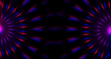 Obraz premium Abstract background neon with lines and glow