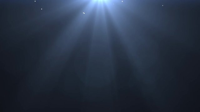 4K Light Flare Rotation and Star Dust with Black Background