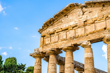 Fototapeta premium Temple of Athena at Paestum in Italy