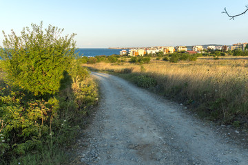 Amazing Sunset Landscape of the coastline of Chernomorets, Burgas region, Bulgaria