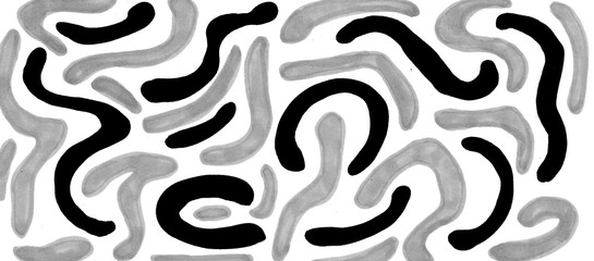 Hand drawn color interesting abstract background