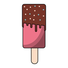 Popsicle ice dessert cartoon