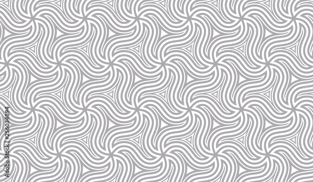 Poster seamless pattern with rotating figures. optical illusion of movement of forms in space.