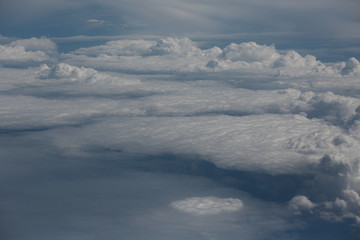 Naklejka premium sky with clouds, picture, background, characteristic landscape
