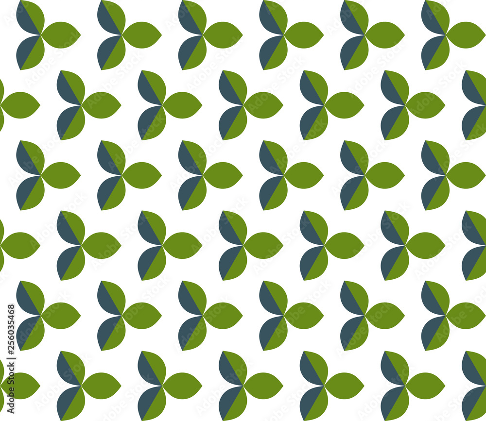 Poster seamless pattern with rotating figures. optical illusion of movement of forms in space.