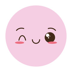 kawaii emoji cartoon face