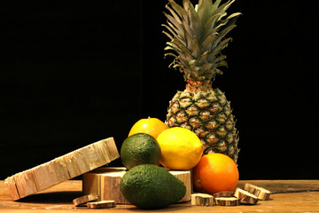 fruits on table
