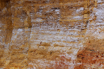  Stones texture and yellow, white background. Rock texture