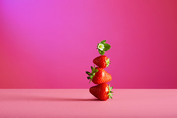 Stack of strawberries