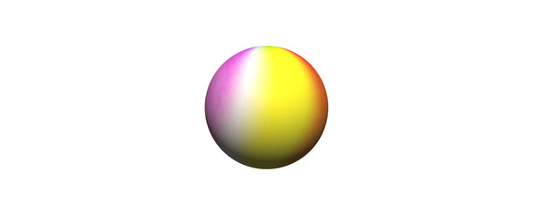 colorful ball isolated on white background