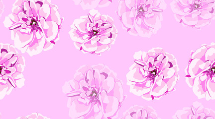 Seamless Flowers Pattern, Roses.