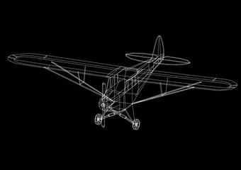 Light aircraft Architect blueprint 