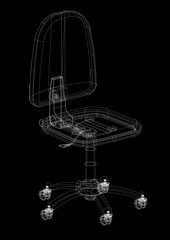 Office Chair Architect blueprint - 