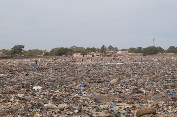 Deponie in Serekunda, Gambia