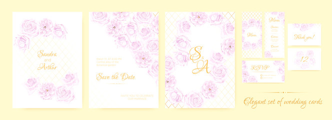Wedding Invitation Floral Collection.
