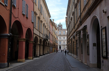 Fototapeta na wymiar Street in the City Center, Modena, Italy