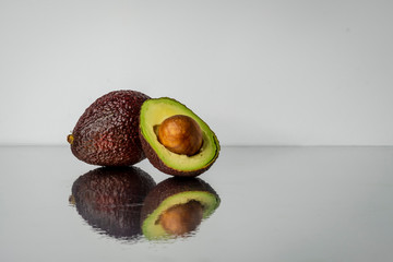 cut a ripe avocado