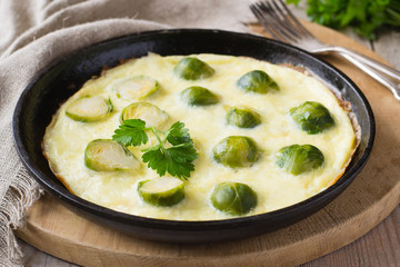 Brussels sprouts omelette