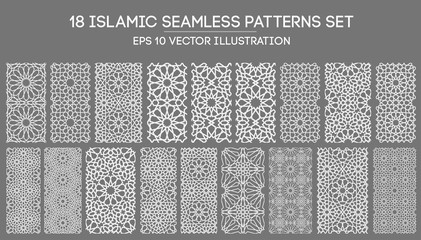 Islamic ornament vector , persian motiff . 3d ramadan islamic round pattern elements . Geometric circular ornamental arabic symbol vector EPS 10 - obrazy, fototapety, plakaty