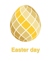 Illustrations of easter egg logo on white background, Easter egg vector of isolated a cute egg icon