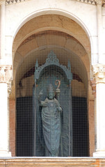 Fototapeta premium Saint Geminianus, Modena Cathedral dedicated to the Assumption of the Virgin Mary and Saint Geminianus, Italy 
