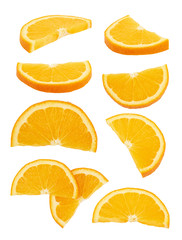 Orange fruit on white