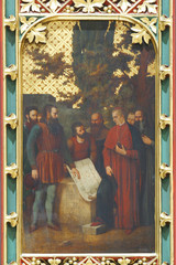 Review of of the draft for the construction of the Cathedral, altarpiece in Zagreb cathedral 