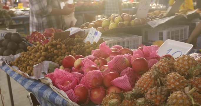 Exotic fruits with prices market