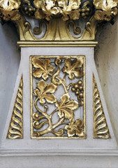 Decoration on the altar of the Holy Cross in Zagreb cathedral 