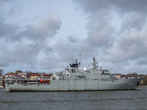 G&ouml;teborg, Sweden, March 16, 2019 Swedish battleship