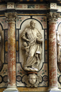 Saint Matthew, pulpit in Zagreb cathedral 