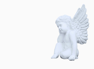 Statue of  little angel as symbol of guards for children