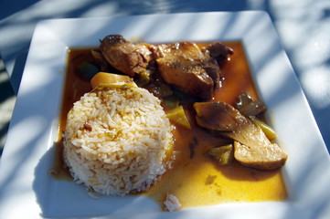 sauté de veau et son accompagnement