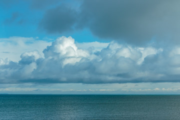 Obraz premium Low clouds over Strait of Juan de Fuca v3