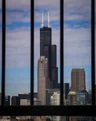 The Willis AKA Sears Tower perfectly framed on a cool spring afternoon.