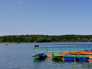 Fototapeta na wymiar Boats on the water