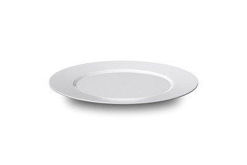 Blank White Plate on White